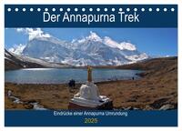 Der Annapurna Trek (Tischkalender 2025 DIN A5 quer), CALVENDO Monatskalender