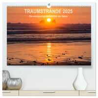 Kalender Traumstrände 2025 (hochwertiger Premium Wandkalender 2025 DIN A2 quer), Kunstdruck in Hochglanz