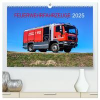 Feuerwehrfahrzeuge (hochwertiger Premium Wandkalender 2025 DIN A2 quer), Kunstdruck in Hochglanz