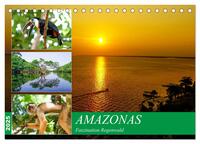 Amazonas - Faszination Regenwald (Tischkalender 2025 DIN A5 quer), CALVENDO Monatskalender