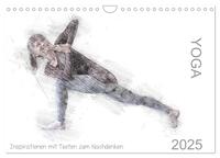 YOGA Inspirationen mit Texten zum Nachdenken (Wandkalender 2025 DIN A4 quer), CALVENDO Monatskalender