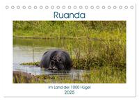 Ruanda (Tischkalender 2025 DIN A5 quer), CALVENDO Monatskalender