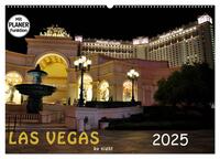 LAS VEGAS - by night (Wandkalender 2025 DIN A2 quer), CALVENDO Monatskalender