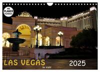 LAS VEGAS - by night (Wandkalender 2025 DIN A4 quer), CALVENDO Monatskalender