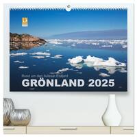 Rund um den Ilulissat Eisfjord - GRÖNLAND 2025 (hochwertiger Premium Wandkalender 2025 DIN A2 quer), Kunstdruck in Hochglanz