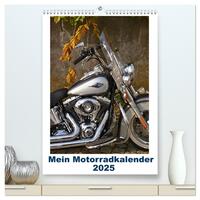 Mein Motorradkalender (hochwertiger Premium Wandkalender 2025 DIN A2 hoch), Kunstdruck in Hochglanz