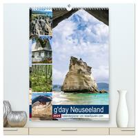 Kalenderplaner g'day Neuseeland 2025 (hochwertiger Premium Wandkalender 2025 DIN A2 hoch), Kunstdruck in Hochglanz