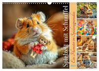 Spielzeit mit Schnuffel - Ein Hamster im Spielzeugparadies (Wandkalender 2025 DIN A3 quer), CALVENDO Monatskalender