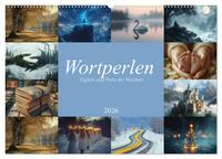 Wortperlen (Wandkalender 2026 DIN A2 quer), CALVENDO Monatskalender