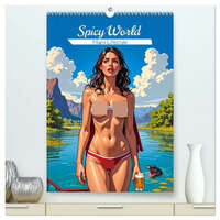 Spicy World - Miami Lifestyle (hochwertiger Premium Wandkalender 2026 DIN A2 hoch), Kunstdruck in Hochglanz