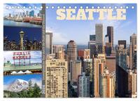 SEATTLE Unvergessliche Tour durch die Stadt und das Umland (Tischkalender 2026 DIN A5 quer), CALVENDO Monatskalender