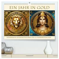 Ein Jahr in Gold (hochwertiger Premium Wandkalender 2026 DIN A2 quer), Kunstdruck in Hochglanz