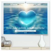 Dein Jahr gefüllt mit Selbstliebe (hochwertiger Premium Wandkalender 2026 DIN A2 quer), Kunstdruck in Hochglanz