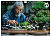 Bonsai meditativ (Wandkalender 2026 DIN A4 quer), CALVENDO Monatskalender