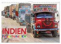 Indien Farbenfrohe LKW (Wandkalender 2026 DIN A4 quer), CALVENDO Monatskalender