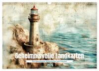 Geheimnisvolle Landkarten (Wandkalender 2026 DIN A3 quer), CALVENDO Monatskalender