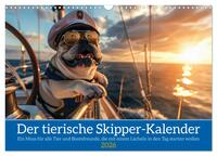 Der tierisch Skipper-Kalender (Wandkalender 2026 DIN A3 quer), CALVENDO Monatskalender
