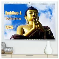 Buddhas & Bhodisattvas (hochwertiger Premium Wandkalender 2026 DIN A2 quer), Kunstdruck in Hochglanz