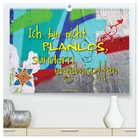 Ich bin nicht planlos, sondern ergebnisoffen (hochwertiger Premium Wandkalender 2026 DIN A2 quer), Kunstdruck in Hochglanz