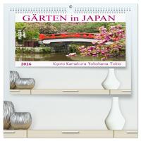 Gärten in Japan (hochwertiger Premium Wandkalender 2026 DIN A2 quer), Kunstdruck in Hochglanz