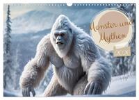 Monster & Mythen (Wandkalender 2026 DIN A3 quer), CALVENDO Monatskalender