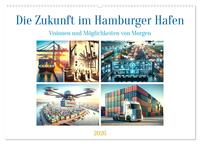 Die Zukunft im Hamburger Hafen: Visionen und Möglichkeiten von Morgen. (Wandkalender 2026 DIN A2 quer), CALVENDO Monatskalender