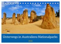Unterwegs in Australiens Nationalparks (Tischkalender 2026 DIN A5 quer), CALVENDO Monatskalender