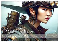 Starke Frauen - Steampunk Lebenswelten (Wandkalender 2026 DIN A2 quer), CALVENDO Monatskalender