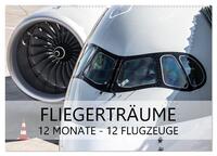 Fliegerträume: 12 Monate, 12 Flugzeuge (Wandkalender 2026 DIN A2 quer), CALVENDO Monatskalender