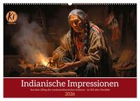 Indianische Impressionen (Wandkalender 2026 DIN A2 quer), CALVENDO Monatskalender