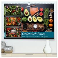 Ordentlich Paleo (hochwertiger Premium Wandkalender 2026 DIN A2 quer), Kunstdruck in Hochglanz
