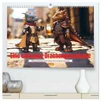 Eine seltsame Drachengeschichte (hochwertiger Premium Wandkalender 2026 DIN A2 quer), Kunstdruck in Hochglanz