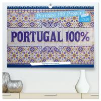 Portugal 100 Prozent (hochwertiger Premium Wandkalender 2026 DIN A2 quer), Kunstdruck in Hochglanz