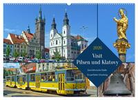 Visit Pilsen & Klatovy - Zwei böhmische Städte - Ein perfekter Urlaubstag (Wandkalender 2026 DIN A2 quer), CALVENDO Monatskalender