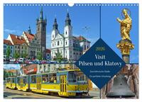 Visit Pilsen & Klatovy - Zwei böhmische Städte - Ein perfekter Urlaubstag (Wandkalender 2026 DIN A3 quer), CALVENDO Monatskalender
