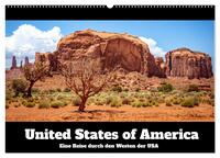 United States of America - Eine Reise durch den Westen der USA (Wandkalender 2026 DIN A2 quer), CALVENDO Monatskalender