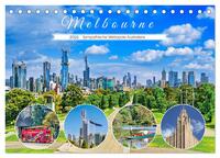 Melbourne - Sympathische Metropole Australiens (Tischkalender 2026 DIN A5 quer), CALVENDO Monatskalender
