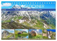 Großglockner, Alpen, Murmeltiere & mehr by VogtArt (Tischkalender 2026 DIN A5 quer), CALVENDO Monatskalender
