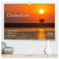 Chobe River - Eine spannende Flussfahrt in Botswana (hochwertiger Premium Wandkalender 2026 DIN A2 quer), Kunstdruck in Hochglanz