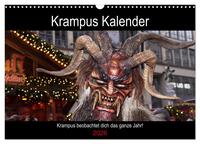 Krampus Kalender 2026 (Wandkalender 2026 DIN A3 quer), CALVENDO Monatskalender