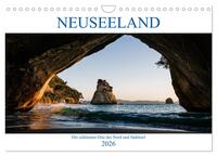 Neuseeland - Die schönsten Orte der Nord- und Südinsel (Wandkalender 2026 DIN A4 quer), CALVENDO Monatskalender