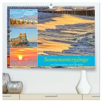 Sonnenuntergänge an Ostseeküste und Bodden (hochwertiger Premium Wandkalender 2026 DIN A2 quer), Kunstdruck in Hochglanz