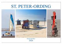 ST. PETER ORDING Strand und Meer (Wandkalender 2026 DIN A3 quer), CALVENDO Monatskalender