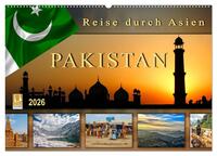 Reise durch Asien - Pakistan (Wandkalender 2026 DIN A2 quer), CALVENDO Monatskalender
