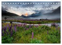 Traumland Neuseeland (Tischkalender 2026 DIN A5 quer), CALVENDO Monatskalender