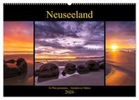 Neuseeland - Attraktiver Süden (Wandkalender 2026 DIN A2 quer), CALVENDO Monatskalender