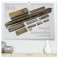Mundharmonikas im Blickpunkt (hochwertiger Premium Wandkalender 2026 DIN A2 quer), Kunstdruck in Hochglanz