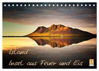 Island - Insel aus Feuer und Eis (Tischkalender 2026 DIN A5 quer), CALVENDO Monatskalender