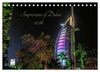 Impressions of Dubai 2026 (Tischkalender 2026 DIN A5 quer), CALVENDO Monatskalender