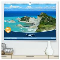 Korfu, Perle im Ionischen Meer (hochwertiger Premium Wandkalender 2026 DIN A2 quer), Kunstdruck in Hochglanz